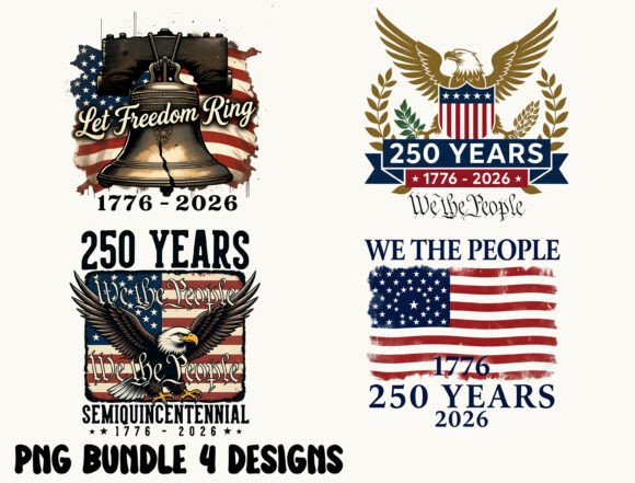 America PNG Bundle: Designing for the Semiquincentennial