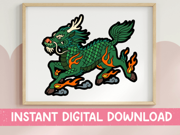 Bring Eastern Mythology to Life with This Dragon Sticker Design