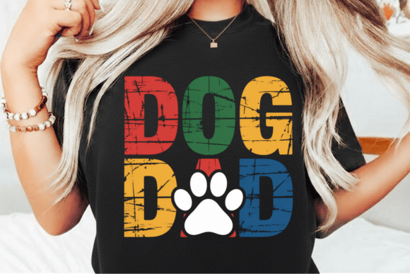Funny Pet Lover Dog Dad Shirt PNG: Bold Retro Design for Proud Owners