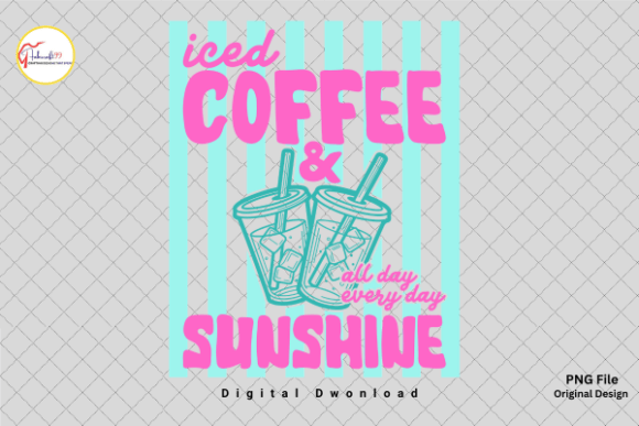 Iced Coffee Sunshine Summer PNG: A Guide to This Cheerful Design Asset