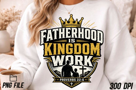 More Than a Graphic: The Heart of Fatherhood is Kingdom Work PNG