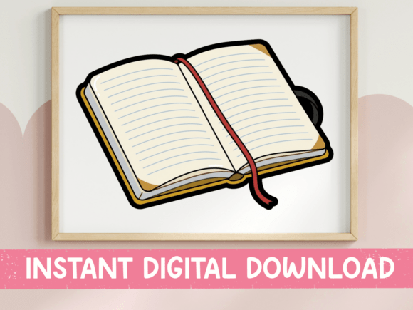 Open Journal Notebook Bookmark Sticker: A Designer's Review