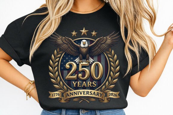 USA 250 Anniversary Patriotic Eagle PNG: A Bold Emblem for the Milestone